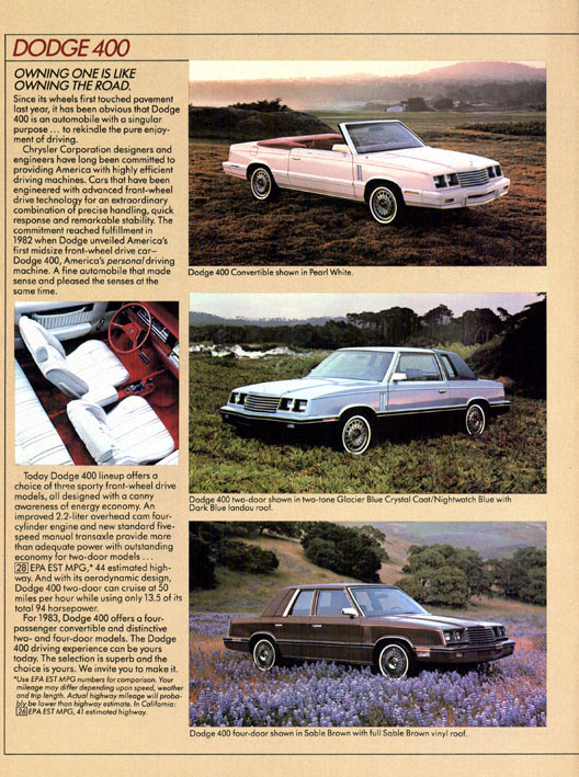 1984 Dodge Brochure Page 11